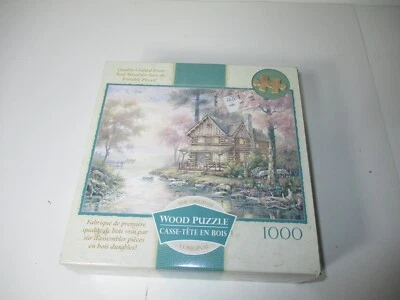 1000 PC WOOD PUZZLE DOYLES CABIN REAL WOOD - Image 1 of 4
