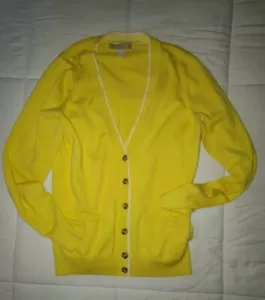 Damen Gelb Banana Republic Button-Down Langarm Strickjacke Pullover Medium - Bild 1 von 7