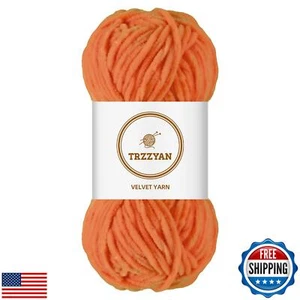 Trzzyan Soft Chenille Yarn Velvet Blanket Yarn for Weaving Fancy Yarns for Cr - Picture 1 of 5