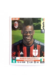 FIGURINA CALCIATORI PANINI 2015/16 MILAN BALOTELLI n 377 CON VELINA - Imagen 1 de 2