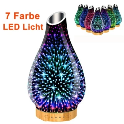 MARKENLOS Ultraschall Luftbefeuchter Aroma Diffuser Diffusor Humidifier LED Licht 7 Farben
