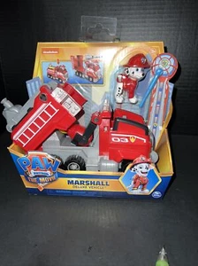 Paw Patrol The Movie Marshall Deluxe Transforming Vehicle and Figure Toy NEW - Picture 1 of 6