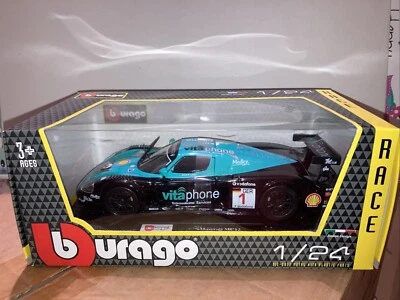 BURAGO RACE-MODELLO AUTO MASERATI MC12 SCALA 1:24 DIE-CAST METAL NUOVO ORIGINALE - Immagine 1 di 4