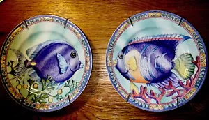 2 Meeresgarten von Siddhia Hutchinson Fischteller - Andrea von Sadek zum Aufhängen bereit - Bild 1 von 5