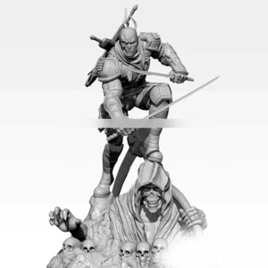 1:32 Mutant Super Hero Double Sword Resin Figure Model Kit Unassembled Unpainted - Picture 1 of 5
