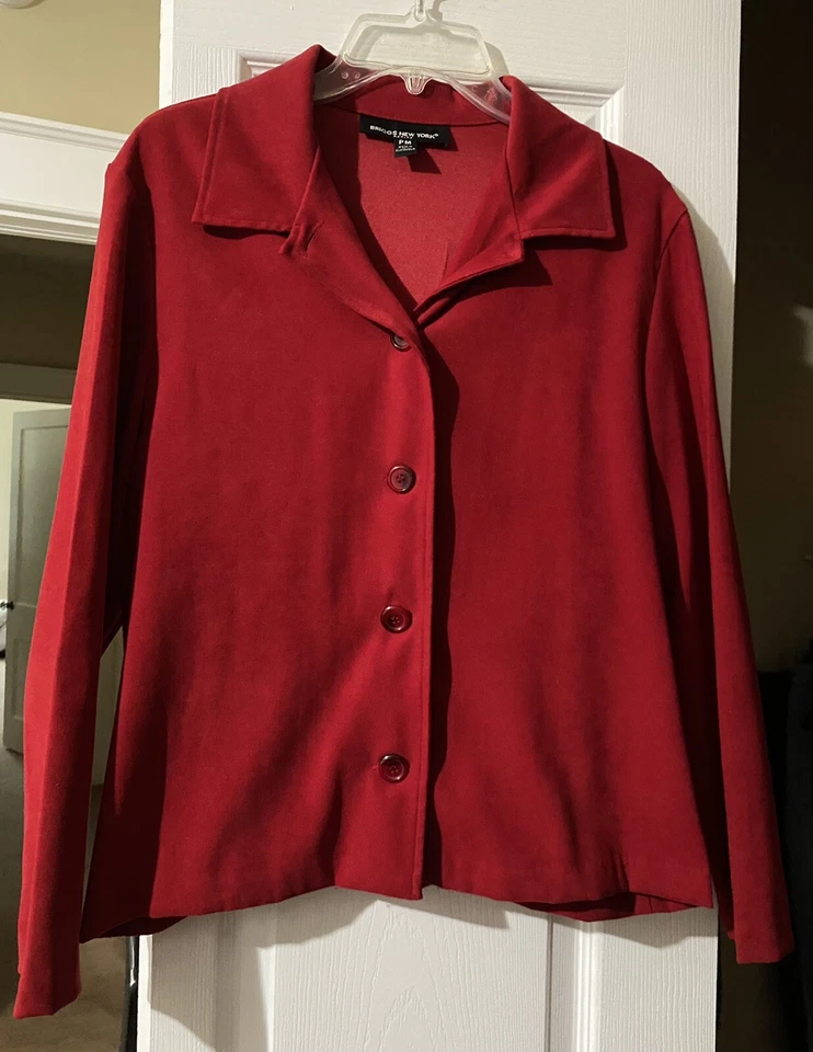Chaqueta Blazer Briggs New York Petites Roja Foto 1 de 1