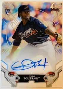 2019 Topps High Tek Touki Toussaint Autograph Rookie Card #HT-TT - Picture 1 of 2