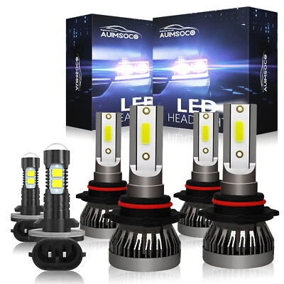 For Chevrolet S10 1998 1999 2000-2004 Combo LED Headlight+Fog Lights Bulbs Kit - Image 1 of 4