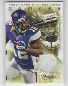 2013 Panini Prestige Gamers Materials Prime #75 PERCY HARVIN Seahawks Vikings - Picture 1 of 2