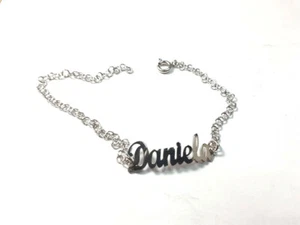 Bracelet Argent 925 Personnalisé Maria Votre Nom 20cm Réglable Bracelet - Picture 1 of 2