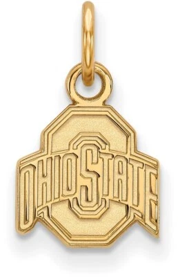 10K Yellow Gold Ohio State University X-Small Pendant by LogoArt (1Y001OSU) Foto 1 de 2