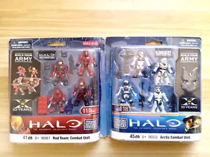 Mega Bloks Halo 96961Red Combat Unit and 96858 Artic Combat Unit, new with box - Picture 1 of 1