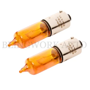 (PAIR) Philips HY21W BAW9S 12146 64137 OEM Replacement Amber OEM Light Bulbs - Picture 1 of 4