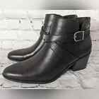 Nwob Frye & Co Pembroke Vegan Faux Leather Boots Size 10 Black
