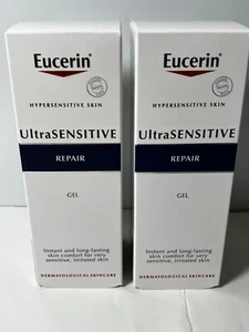 Eucerin Ultra Sensitive Repair Gel 50ml + 50ml- Acne Prone Skin Soothing - Picture 1 of 6