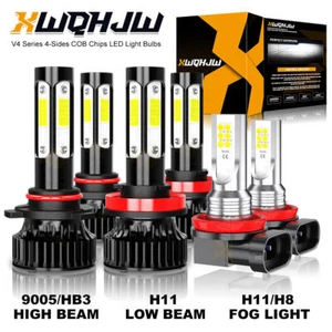 For Subaru WRX 2015 2016 2017 6000K LED Headlight & Fog Light 6x Bulbs Combo Kit - Picture 1 of 12