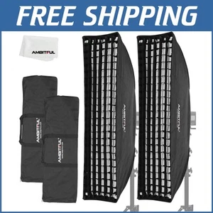 Double-Layer Diffusion Softbox Strip - 2pcs 30x20cm for Professional Lighting - Picture 1 of 8