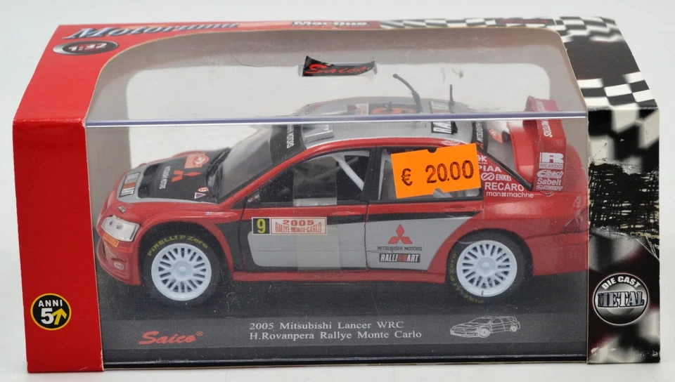 DIE CAST 1/32 " 2005 MITSUBISHI LANCER WRC H.ROVANPERA RALLYE MONTE CARLO " S... - Immagine 1 di 1
