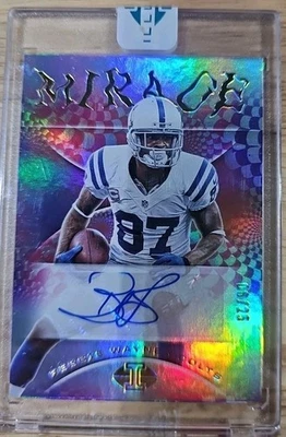 2020 Panini illusions Reggie Wayne Mirage auto /25 Colts - Image 1 of 3