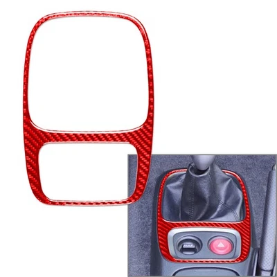 Manual Gear Shift Panel Frame Cover Trim Fit Honda S2000 00-03 Carbon Fiber Red - Image 1 of 4