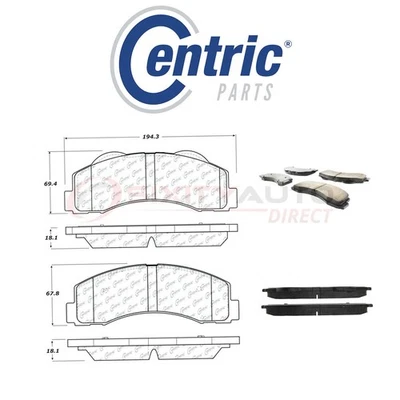 Centric Posi Quiet Ceramic Brake Pads w Shims for 2010-2018 Ford Expedition mp — 第 1/4 张图片