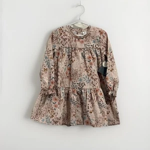 Modern Moments by Gerber Light Pink Floral Print Dress Toddler Girl 4T NWT NEW - Picture 1 of 12