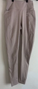 Gymshark Leggings Damen XS Creme Vital High Waist Stretch Pull On Yoga - Bild 1 von 10