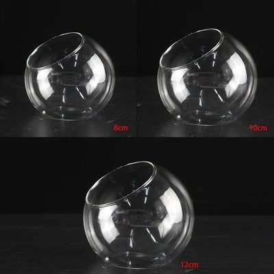 Celebrazione Pallina di Natale Palline Vetro Trasparente Grasse Terrario Vaso - Immagine 1 di 4