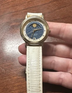 Nelsonic Watch-It Quartz Moon Phase Date Wristwatch Japan Movt - Works - Picture 1 of 8