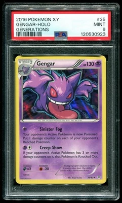 PSA 9 Gengar Holo Rare Generations XY 2016 Pokemon Card #35 - Image 1 of 2