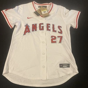 Nike Los Angeles Angels Mike Trout White Home Jersey NWT SZ Small - Picture 1 of 5