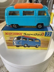 Vintage Matchbox - #23 Volkswagen Camper Mint Condition New Old Stock - Picture 1 of 18