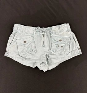 Free People Women Green Cargo Cut Off Shorts Size XS - Picture 1 of 13