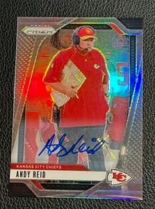2024 Panini Prizm Andy Reid Auto Silver #145 Kansas City Chiefs - Picture 1 of 2