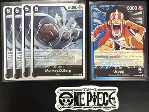 4x One Piece EB02-049 R Monkey.D.Garp + Leader - English -Foil-Play Set-TCG-Mint - Picture 1 of 1