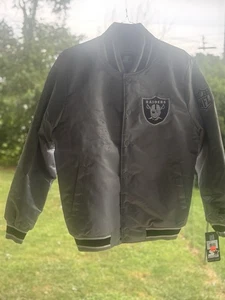 Las Vegas Raiders Starter Black Label Satin Jacket M NFL Licensed - Bild 1 von 10