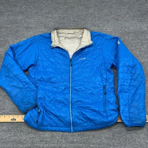 Eddie Bauer Jacket Mens M Blue First Ascent Pertex Quantum Reversible Full Zip - Picture 1 of 11