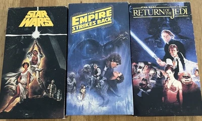 CBS FOX Star Wars Trilogy  VHS Video Tapes Vintage Collectible  3 Individual - Image 1 of 4
