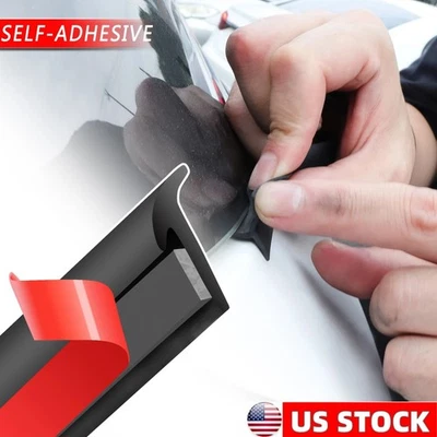 Protector de moldura de borde de ventana lateral de puerta de coche tira de sellado tipo T Foto 1 de 4