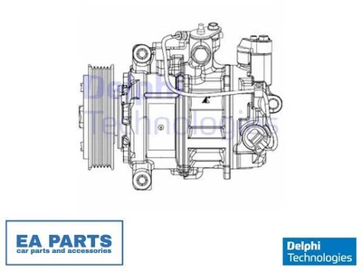 Compressor, air conditioning for BMW DELPHI CS20504 - Image 1 of 4