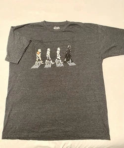 Camiseta gris Star Wars Abbey Road para hombre Vader & Stormtrooper talla XXL - Imagen 1 de 7
