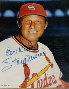 Superior Vintage 8x10 Color Inscribed Signed Photo St. Louis Cards Stan Musial - Picture 1 of 1