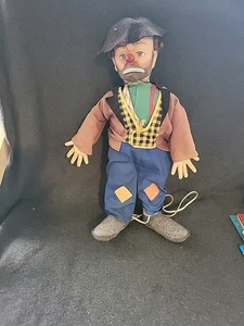 1950’S ORIGINAL EMMETT KELLY’S “WILLIE THE CLOWN” DOLL HOBO CLOWN 20” - Picture 1 of 8
