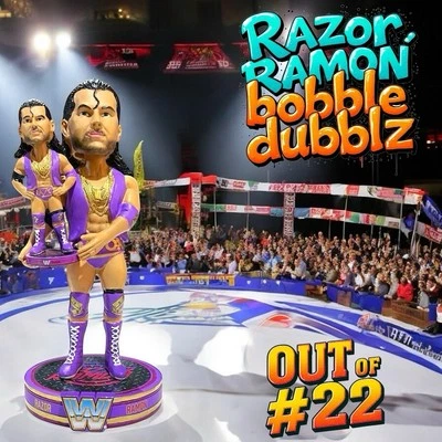 RAZOR RAMON WrestleMania WWE Bobble Dubblz Only #22 Made Bobblehead - Image 1 of 4