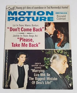 Motion Picture Magazine 1972 Shirley Jones, Steve McQueen, Ted Kennedy - Imagen 1 de 7