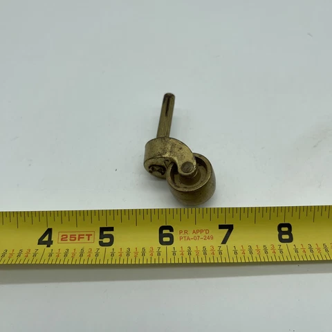 Antique Solid Brass Furniture Caster - Furniture Restoration Cover