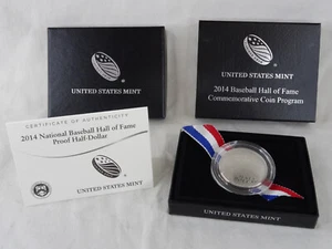 2014-S Baseball Hall of Fame Half Dollar US Mint Commemorative BU Unc - Picture 1 of 5
