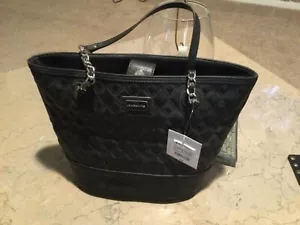 LIZ CLAIBORNE Large Black Hand Purse Bag New - Picture 1 of 6
