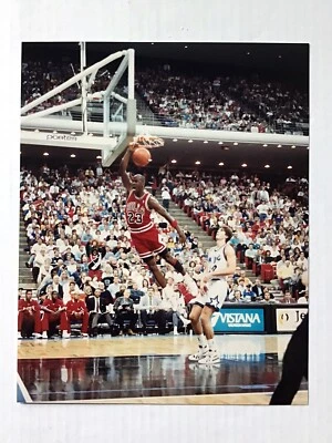 8x10 Print MICHAEL JORDAN Slam Dunk - Chicago Bulls - NBA - HOF - Image 1 of 2