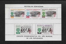 DOMINICANA 1960 World Refugee Year Fund Surcharged ** MNH